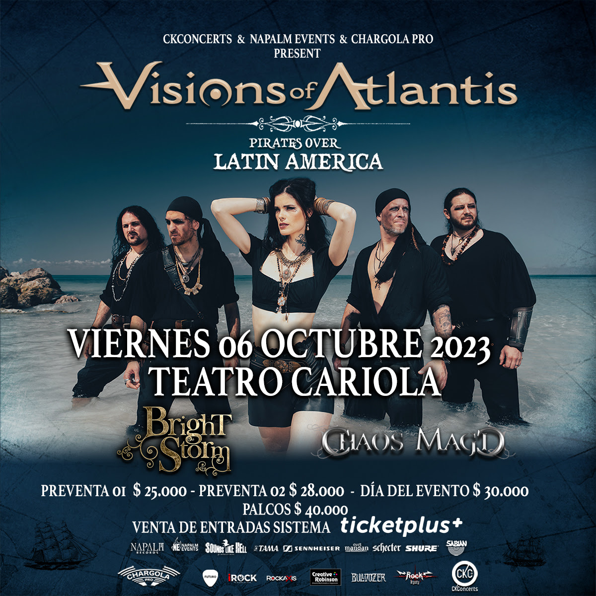 Visions of Atlantis en Chile: detalles de meet & greet